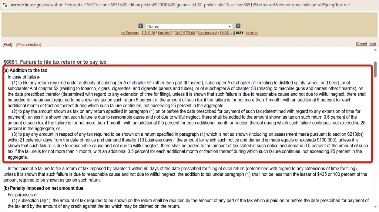 IRC § 6651