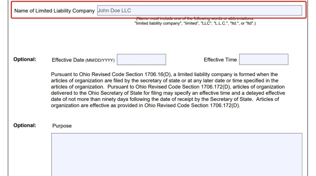 Enter business name. 