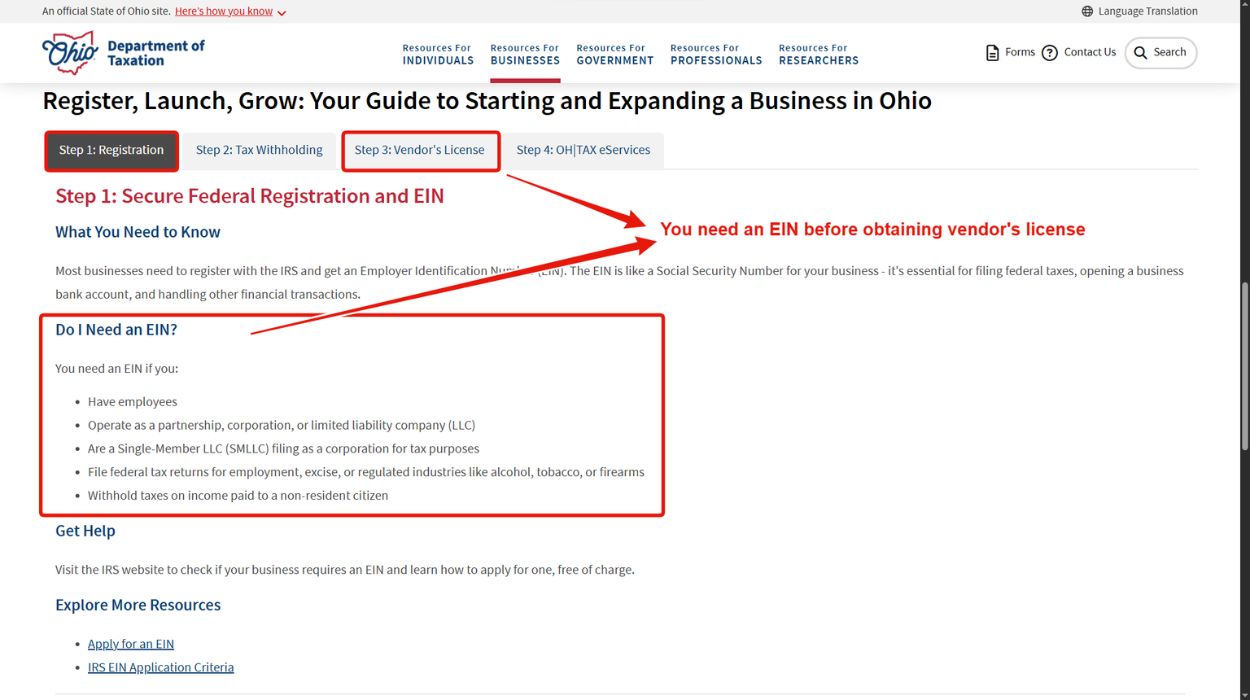 Department of Taxation's small business guide.