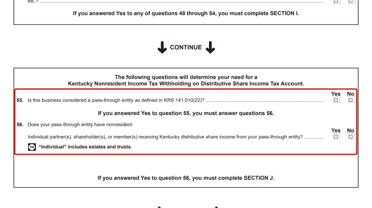 Non-Resident Income Tax Withholding on Distributive Share Income Tax Account Qualification